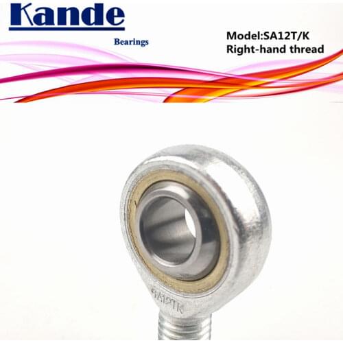 Kande Bearings POSA12 POSAL12 SA12T/K SA12 SAL12T/K SA12T SAL12T 2pcs Rod End Bearing M12*1.75 SAL12 Male/Female thread