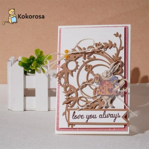 Kokorosa Personalized Clock Border Cutting Dies Metal Dies Scrapbooking Album Card Making Embossing Stencil Diecuts New 2021