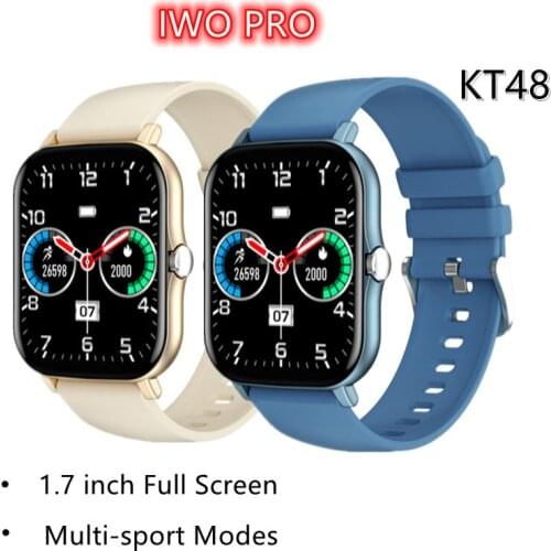 KT48 Smart Watch IP68 Waterproof Heart Rate Mens Watch Music Camera Control Smartwatch Womens Watches For Android IOS