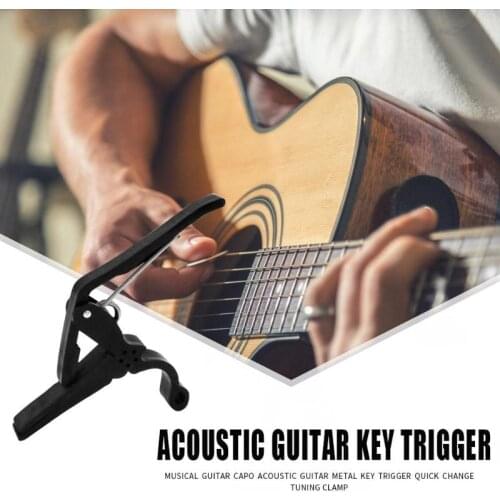 Metal Guitar Capo Hot Selling Lightweight Comfortable Delicate Acoustic Guitar Ukulele Quick Change Clamp Key Trigger