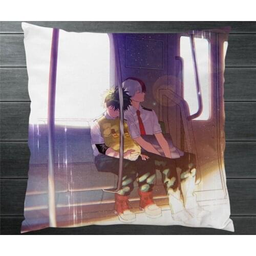 Manga Boku No My Hero Academia Todoroki Shoto Two Side Pillowcase 40x40cm Pillow Cushion Case Cover Cosplay Car/Bed/Sofa Decor
