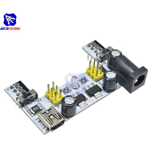 Diymore MB102 Breadboard Power Supply Module 3.3V 5V Mini USB Interface for Arduino