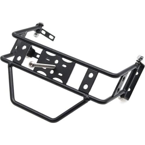 Metal Rear Spare Tire Holder Spare Wheel Stand for TRX4 SCX10 90046 90047 RC Crawler Car(Black)