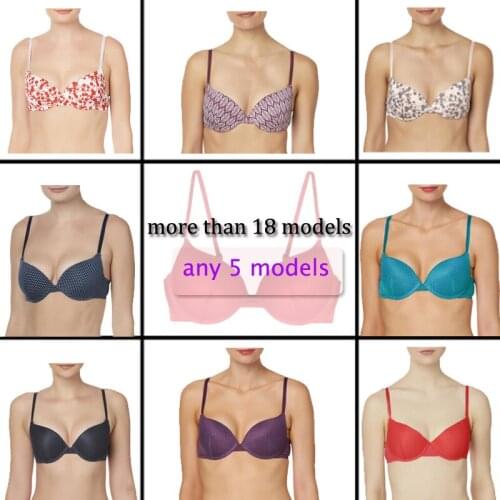 MiaoErSiDai Sexy Womens Random Bra Large Size Push Up Floral Underwear Padded Intimates Girls Good Quality Bra Wholesale Price