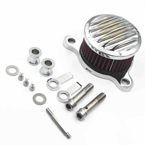 Motorcycle Chrome Grill Air Cleaner Filter Intake Filter For 2004-2014 Harley Sportster XL 883 1200