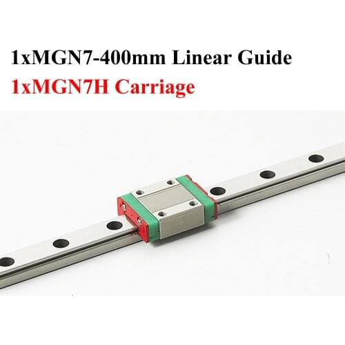 MR7 7mm Mini Linear Guide Length 400mm MGN7 Linear Motion Rail With MGN7H Linear Block Cnc