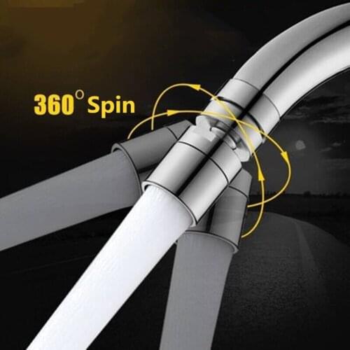 Faucet Nozzle 360 Degree Aerator Swivel Tap Water Saving Brass Sprayer Sink Mixer Connector Flexible Kitchen Hardware Polished