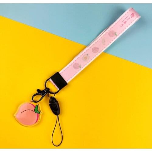 New Cute Animals Mobile Phone Rope Female Neck Hanging Rope Mesh Lanyard Universal Mobile Phone Pendant Hanging Wrist Straps