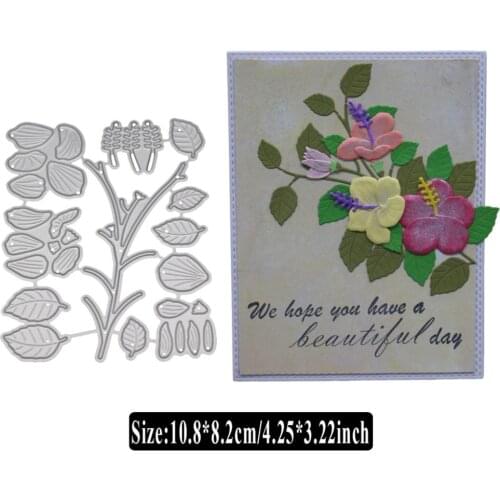 Flower Cutting Dies for Card Making, URYKE Die Cuts Stencil Metal Pattern Template for DIY Embossing Scrapbooking New 2019