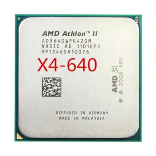 AMD Athlon II X4 640 X640 Quad-Core AM3 938 CPU 100% working properly Desktop Processor