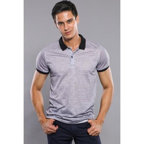 Grey Mens Floral T-Shirt Wessi