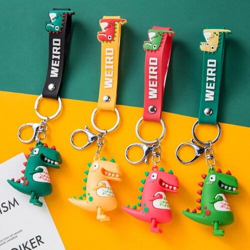 Cute Little Dinosaur Doll Doll Key Pendant For Men And Women Korea Creative Personality Schoolbag Pendant Key Chain