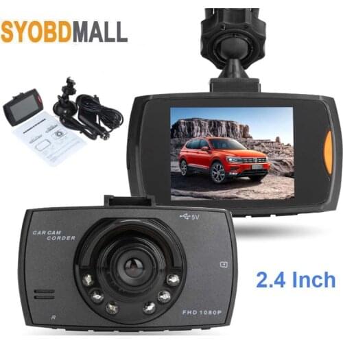 Full HD 1080P Driving Recorder 2.4 Inch Car DVR G30 Dash Camera Cycle Recording G-senser Wide Angle Dashcam Video Registrar