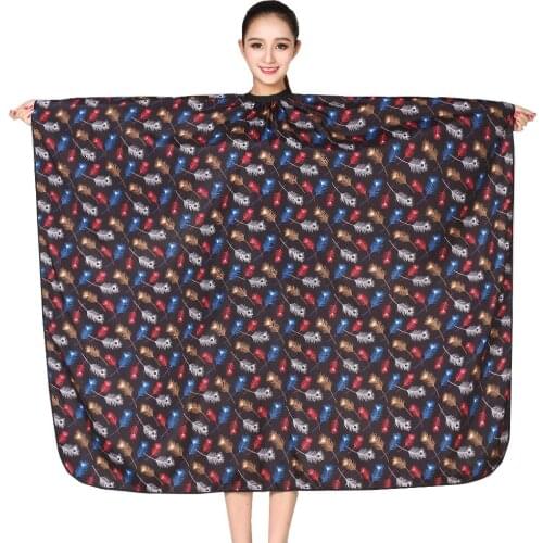 1pcs Professional Hairdressing Apron Hair Cutting Flower Printing Cape Barber Styling Salon Camps Hairdresser Wrap Cloth