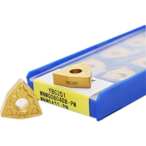 10pcs WNMG080404 Carbide inserts High Quality WNMG 080408 turning knife Blade CNC Lathe Metal Cutting Tool