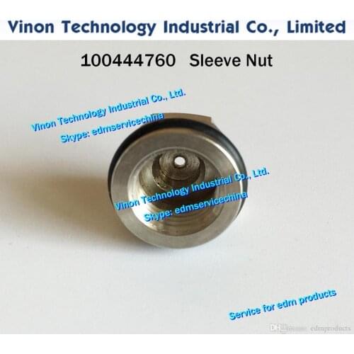 2pcs) 100444760 edm Sleeve Nut ID=1.6mm for Lower Wire Guide for Robofil 290,310,510 Charmilles edm parts Cap nut 24.54.019, 10