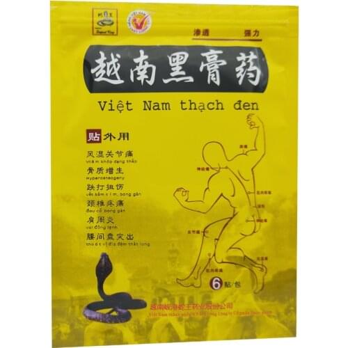 6pcs Vietnam black plaster Relief Analgesic Patch for Joint Pain Rheumatoid Arthritis anti-inflammatory Massager