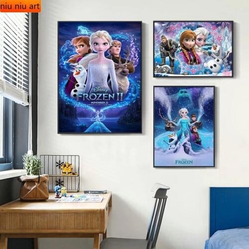 DIY Disney Movie "Frozen" Princess Anna Elsa Diamond Painting Diamond Mosaic Cross Stitch Kit Full Diamond Embroidery Room Decor