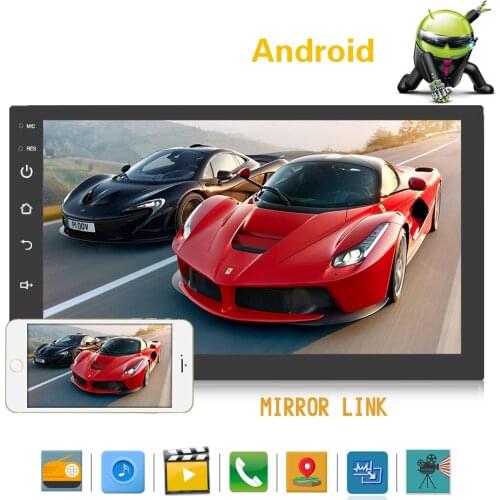 Car Radio HD 7" Touch Screen Stereo Bluetooth 12V 2 Din FM ISO Power Aux Input Auto MP5 Player SD USB