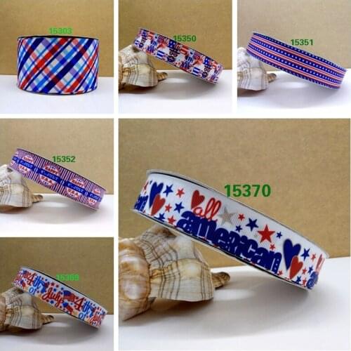 Free shipping 2017 new arrival 50yards cartoon Gradient Color printed grosgrain ribbons 15370