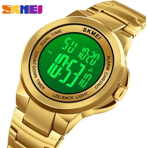 SKMEI Top Brand Luxury Stainless Steel Men Sports Watches Chronograph Waterproof Male Wristwatch Clock Relojes Para hombre 1712