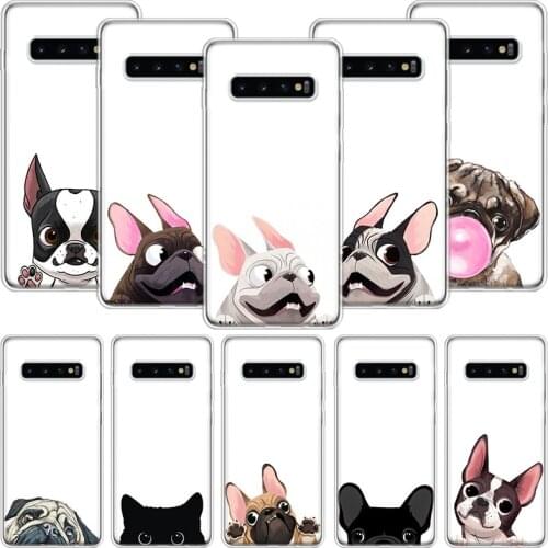 Pug Dog French Bulldog Phone Case For Samsung Galaxy A51 A71 A70 A50 A40 A30 A20E A10 A01 A21 A41 A20S A6 A7 A8 A9 Coque Cover