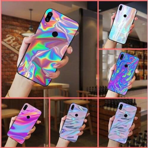 Holographic Aesthetic pattern Phone Case For Xiaomi Redmi note 7 8 9 t k30 max3 9 s 10 pro lite