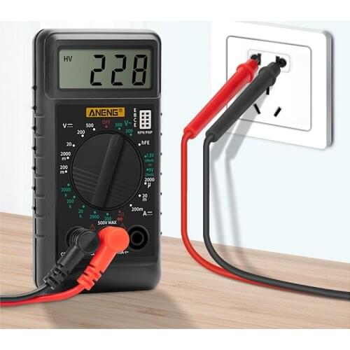 Digital Multimeter Handheld Voltage Indicator Detector Ammeter Dc Ac Voltmeter Electrician Tool Detector Щупы Для Мультиметра