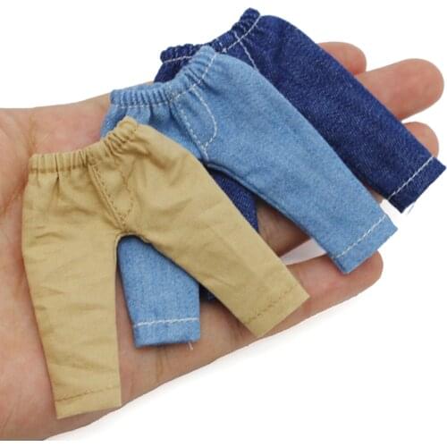 1PCS 1/12 BJD Dolls Long pants For Ob11 obitsu11 Clothes jeans Dolls Accessories toys