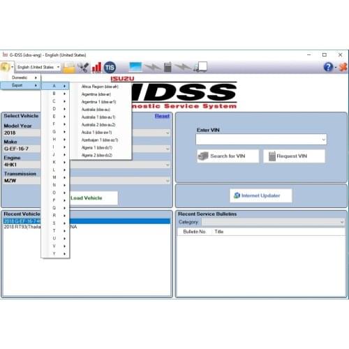 For ISUZU G-IDSS II 2018 EXPORT ENGINEERING SUPPORTS J2534 PASSTHROUGH NEXIQ AND MDI+keygen