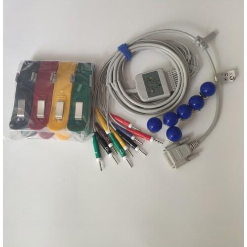 ECG 12-lead lead wire cable suction ball clamp Limb leads Chest suction ball universal