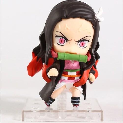 Anime Demon Slayer Kimetsu No Yaiba 10cm Kamado Nezuko PVC Kawaii Action Figure Collectible Model Figurines Toys For Boys Gifts