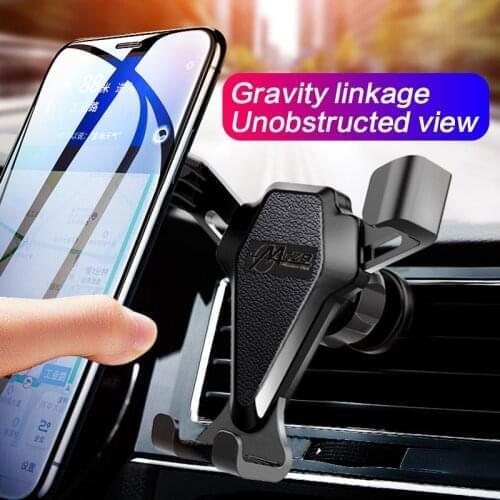 Gravity Car Phone Holder Car Air Vent Clip Mount Mobile Phone Holder Cell Phone Holder GPS Support For IPhone Huawei Samsung