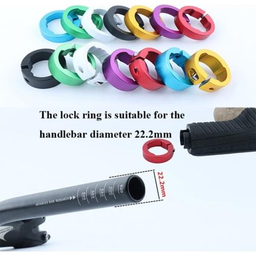 2pcs Bicycle Grips Ring 8/12mm Aluminum Alloy End Lock Rings MTB Mountain Road Bike Handlebar Bicycle Parts cycling Accessories