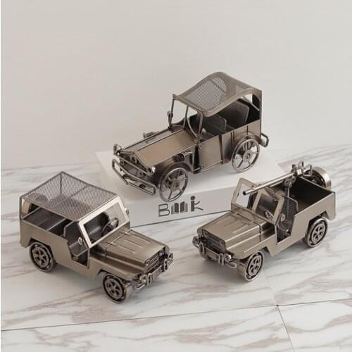 Creative Home Decoration Alloy Car Model Crafts Ornaments TV Cabinet Wine Cabinet Display Living Room Decoration Gift