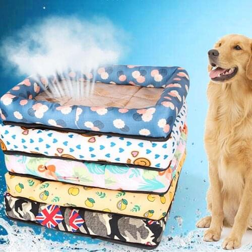 Summer Cooling Mats Blanket Ice Pet Dog Bed Mats For Dogs Cats Sofa Portable Tour Camping Yoga Sleeping Pet Accessories