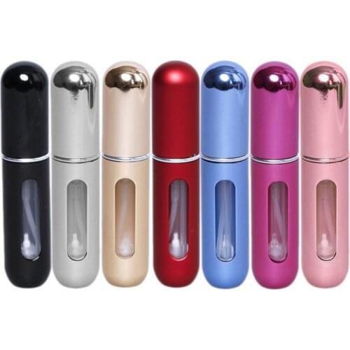5ML Bottle Mini Perfume Bottle Container Aluminum Refillable Spray Perfume Bottle #BW