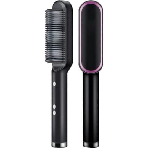 Straight Curly Hair Comb With 5 Levels Adjustment Tourmaline Ceramics Multifunctional Brush And Comb Curling Iron