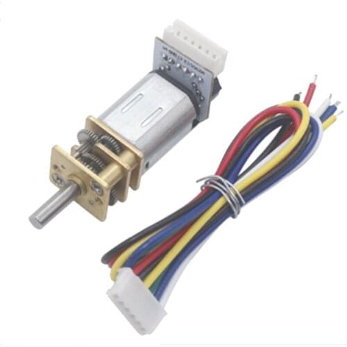 DC 6V Reduction Motor Micro Encoder Gear Motor N20 High Torque for DIY RC Toys Robot