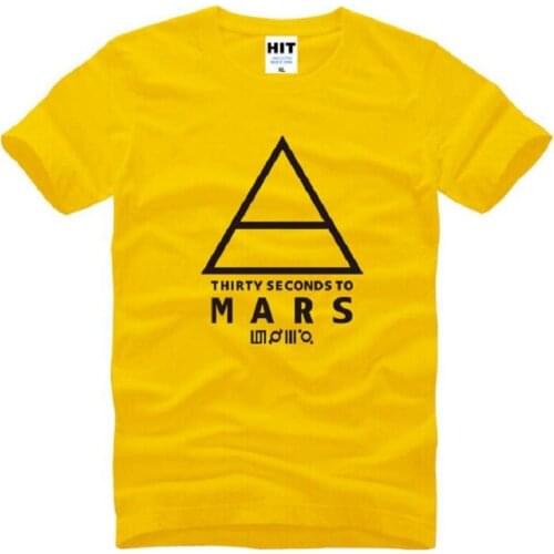 30 Thirty Seconds To Mars 30STM T Shirt Men Hip Hop Short Sleeve O Neck Cotton Man T-Shirt Cool Tee Shirt Homme Camisa Masculina