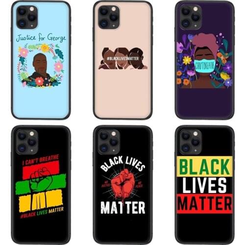 Soft TPU Phone Shell Black Lives Matter George Floyd For Samsung Galaxy A51 A71 A72 A70 A51 A50 A40 A30S A20S A10S 5G Your