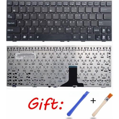 New FOR ASUS EEE PC 1005HA 1008HA 1005HE 1001HA 1005HR 1005HAB 1005HAG keyboard US Black new with frame