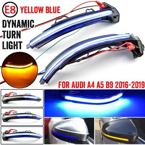 For Audi A4 S4 RS4 B9 2016-2019 A5 S5 RS5 Dynamic Turn Signal LED Light Side Mirror Indicator Sequential Blinker