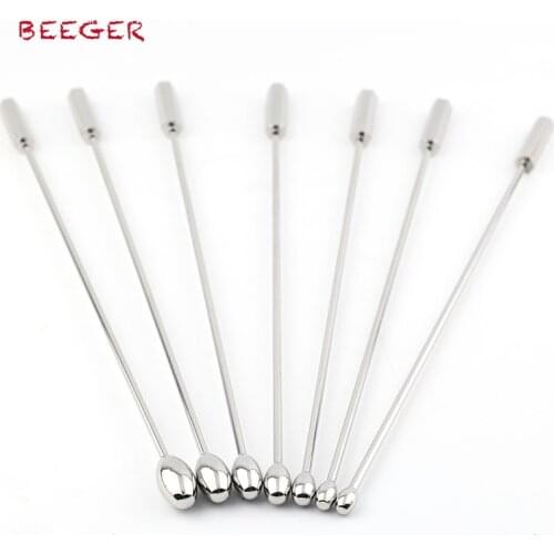 BEEGER Sounding Sex Toys , Urethral Sound Male Chastity Catheter Penis Insert Sex Toys,stainless steel Urethral plug