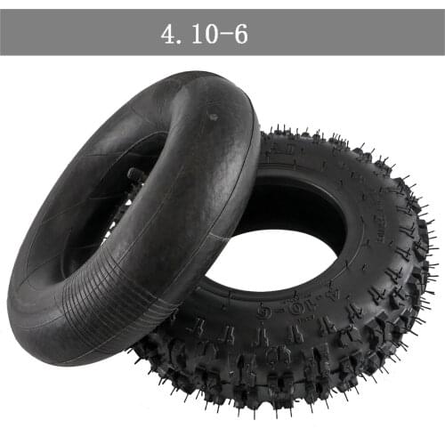 Tire 4.10-6 Tire Inner Tube Outer Tire For ATV Go Kart Mini Quad 47cc 49cc Electric Scooter Motorcycle Tire Buggy Mower