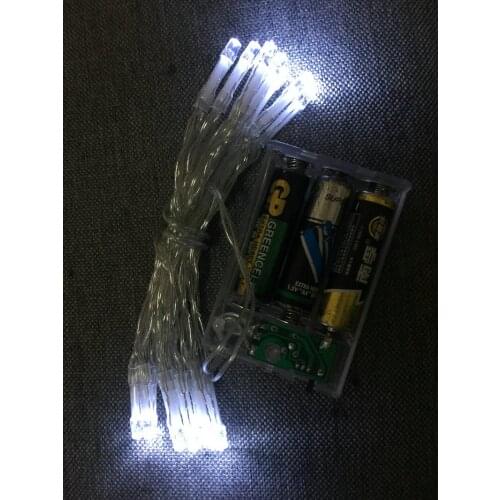 100pcs 2M 20LED Battery operate String Fairy light Christmas Party Wedding Garden Yard Home Xmas Tree decor lamp-6 Colors option