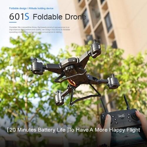Foldable RC Quadcopter Camera Drone HD 1080P WIFI FPV Selfie Drones Remote Helicopter 4 Channel Wide Angle 20min Lasting Battery