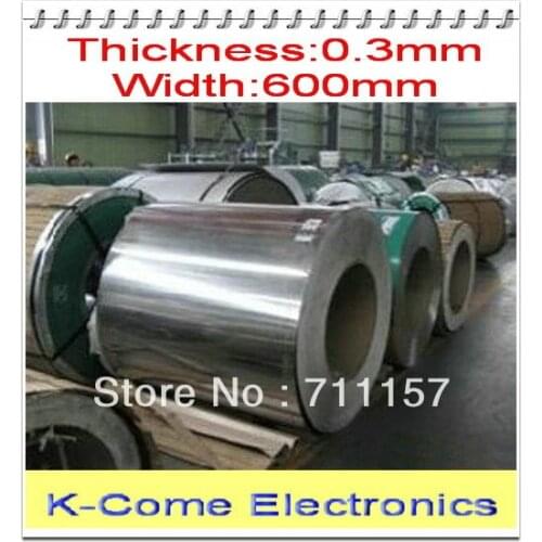0.3mm Thickness 600mm Width Stainless Steel Sheet Plate Leaf Spring Stainless Steel Foil The Thin Tape Free Shipping