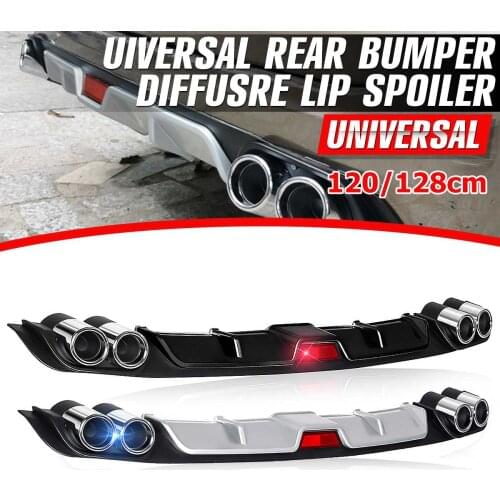 Universal Car Rear Bumper Diffuser Lip spoiler Canard for BMW E46 E60 E90 for Ford Focus 2 for Audi A3 Car-Styling ABS Plastic