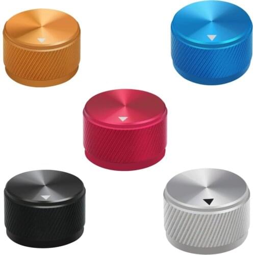 2pcs 25 x 15.5mm(Dia x Height) 6mm Shaft Aluminum Rotary Electronic Control Potentiometer Knob Volume Control Knob 25*15.5mm